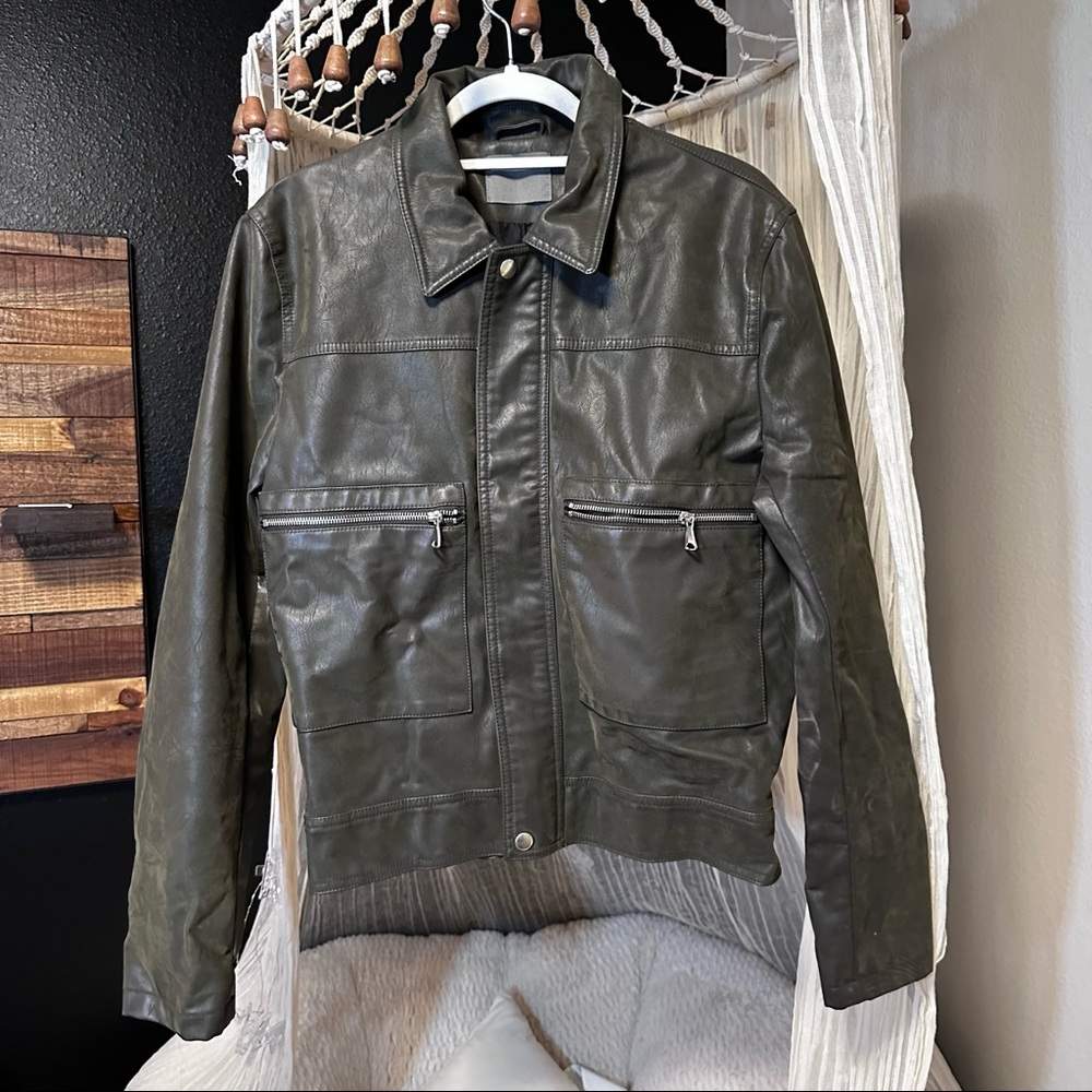 ASOS light weight jacket in Camo Green
